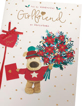 Christmas Greeting Card for Girlfriend – Cute Boofle Festive Design